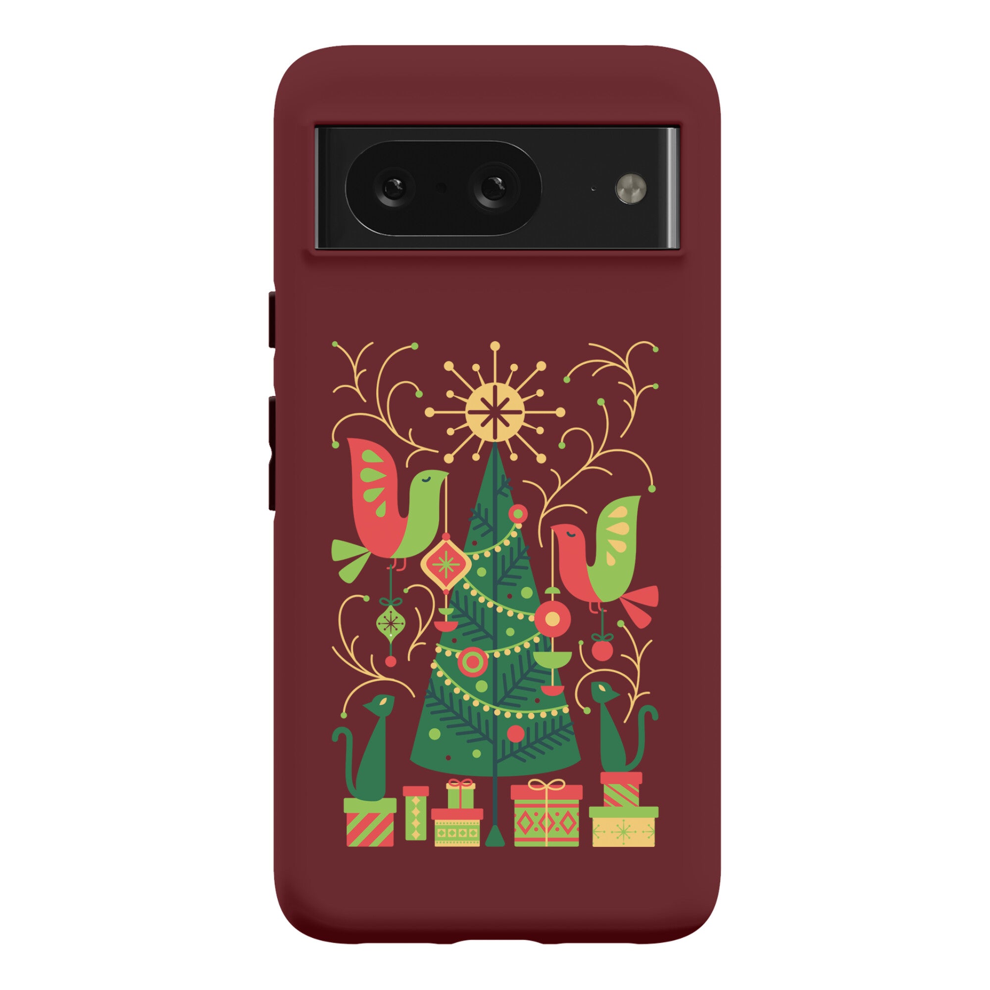 Vintage Christmas Tree Decorating Phone Case